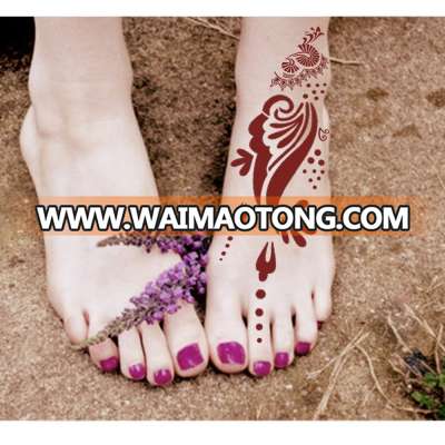 New arrival hot selling tattoo stencil body painting body art Foot henna tattoo stencil