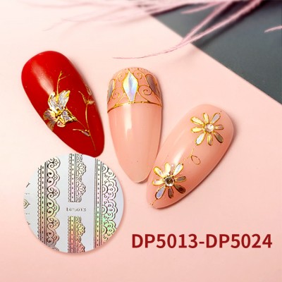 nail sticker 3D metallic nail art sticker chinese GMPC factory