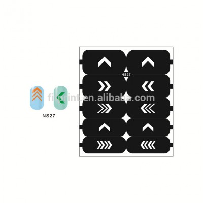 Newest reusable nail art mold hollow sticker nail sticker stencil