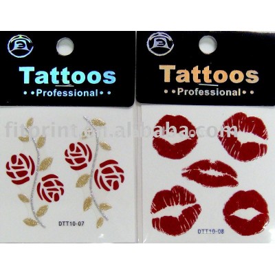 OEM design glitter tattoos flower tattoo sticker butterfly temporary tattoo