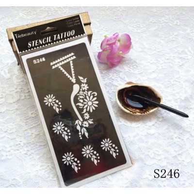 Custom Henna Tattoo Stencil Glitter Tattoo Sticker For Body Painting