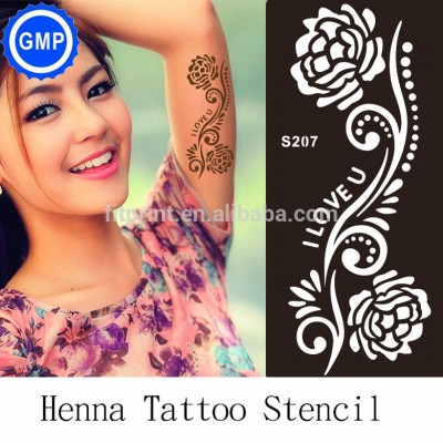 GMP factory wholesale paper stencil henna tattoo stencil