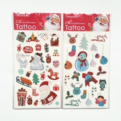 New selling Christmas temporary tattoo decoration for Christmas Eve activities