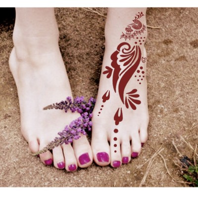 New arrival hot selling tattoo stencil body painting body art Foot henna tattoo stencil