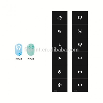 Hot sale custom stencil self-adhesive finger nail art design sticker stencils