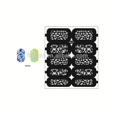 DIY fashional reusable nail art design stencil finger nail stencils nail airbrush stencil