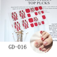 Wholesale fashion design self adhesive toenail sticker waterproof nail sticker