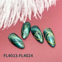 3D metallic nail sticker nail art decal GMPC factory